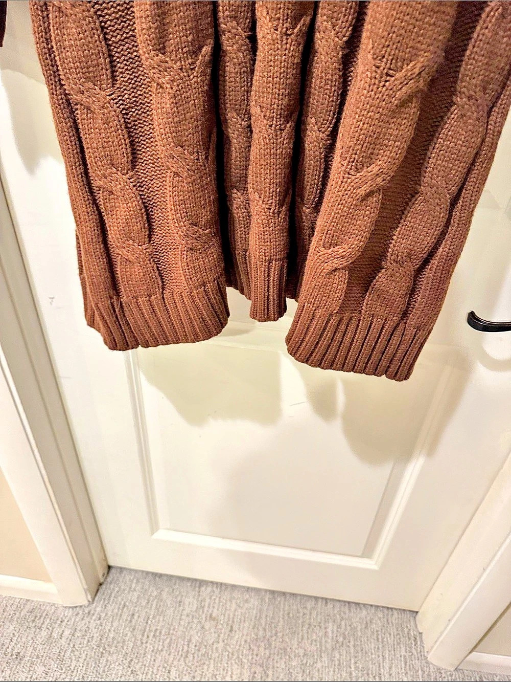 Torrid Cable Knit Long Cardigan in Brown Size 3 Like New - Picture 4 of 7